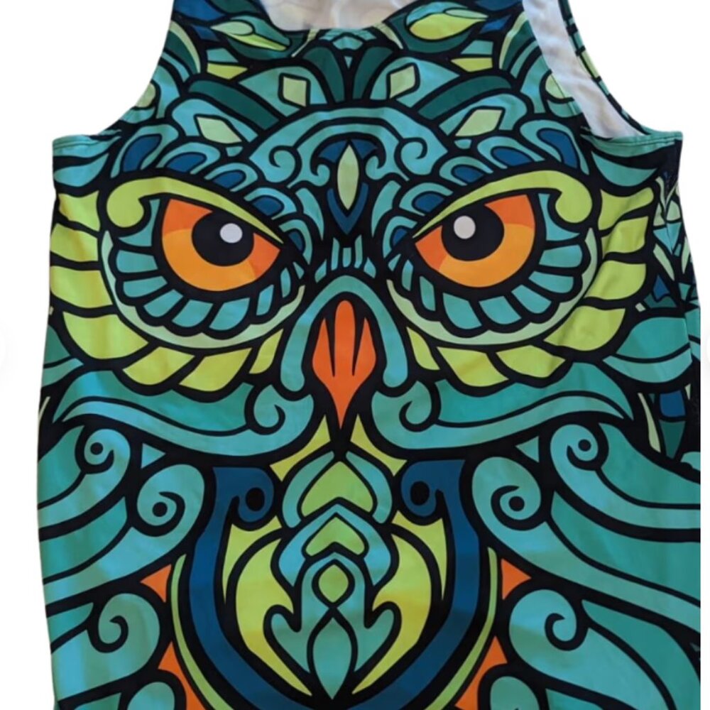 Freedom Rave Wear Wise Owl Unisex Tank Large